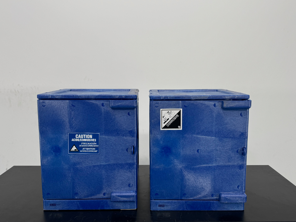 Image of ULINE Plastic Acids/Corrosives Storage Cabinets - Quantity 2